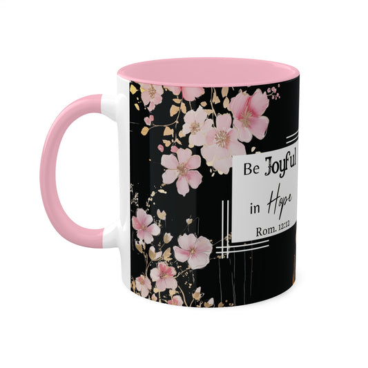 Joyful Petals Mug, Colorful Mugs