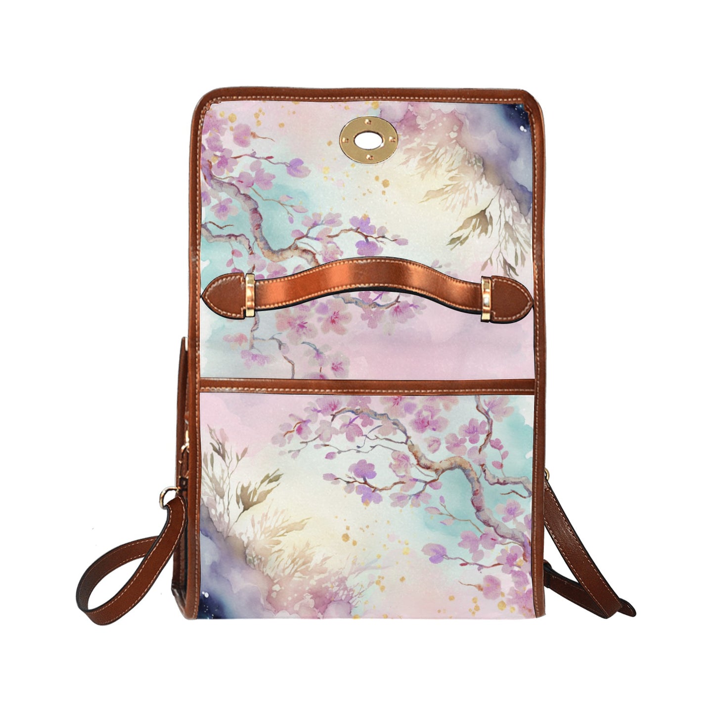 Dreamy Pink Cherry Blossom Tree Satchel Bag