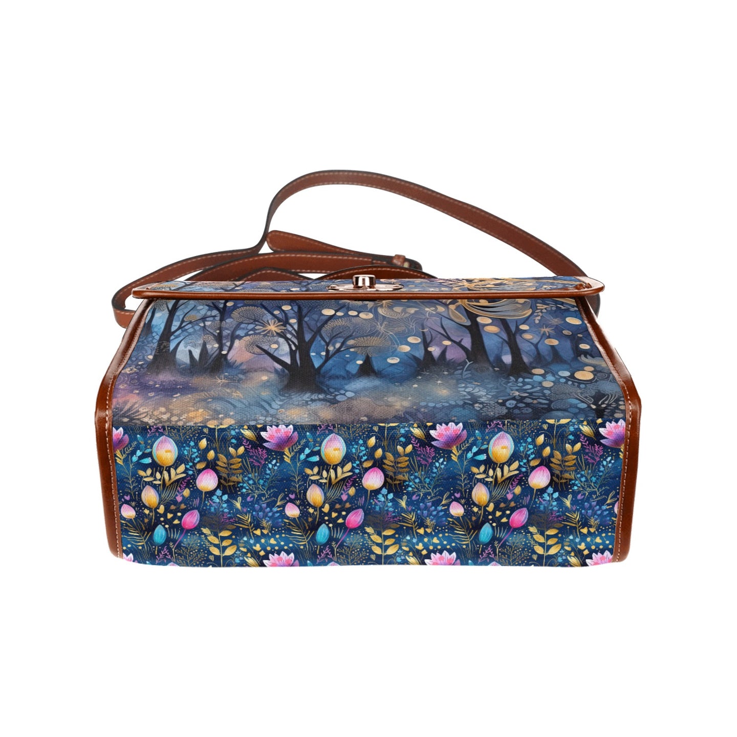 Colors of Hope Fantasy Forest Art Satchel Bag