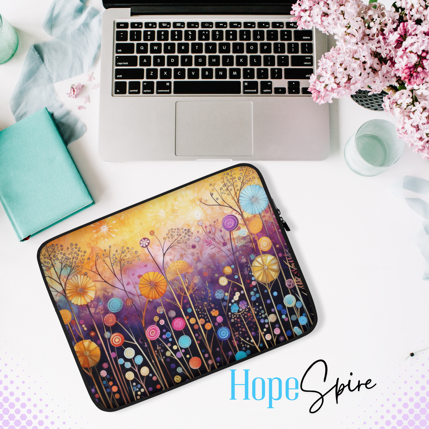 Candy Flowers Laptop Sleeve