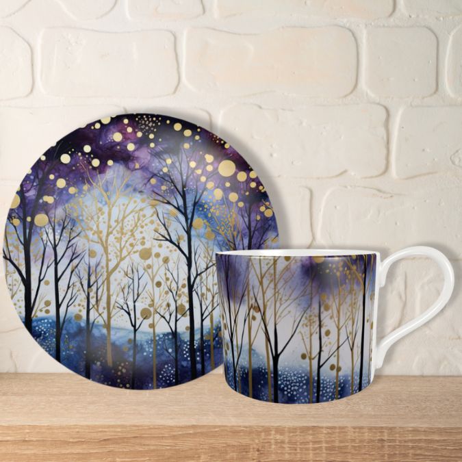 Moonlight Forest Cup and Saucer set