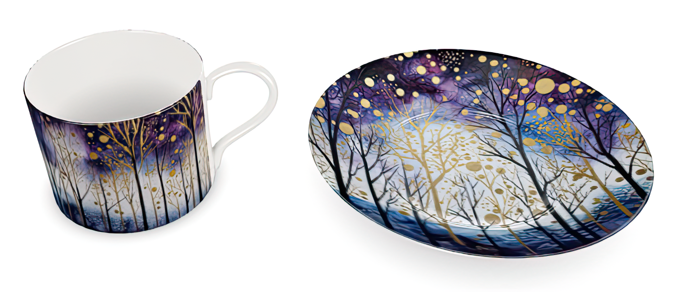 Moonlight Forest Cup and Saucer set