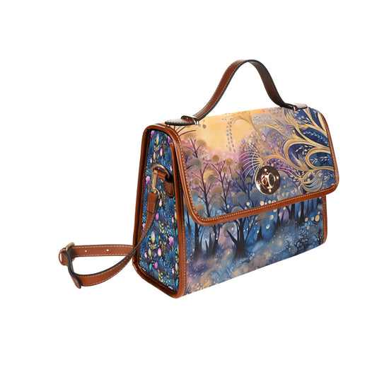 Colors of Hope Fantasy Forest Art Satchel Bag