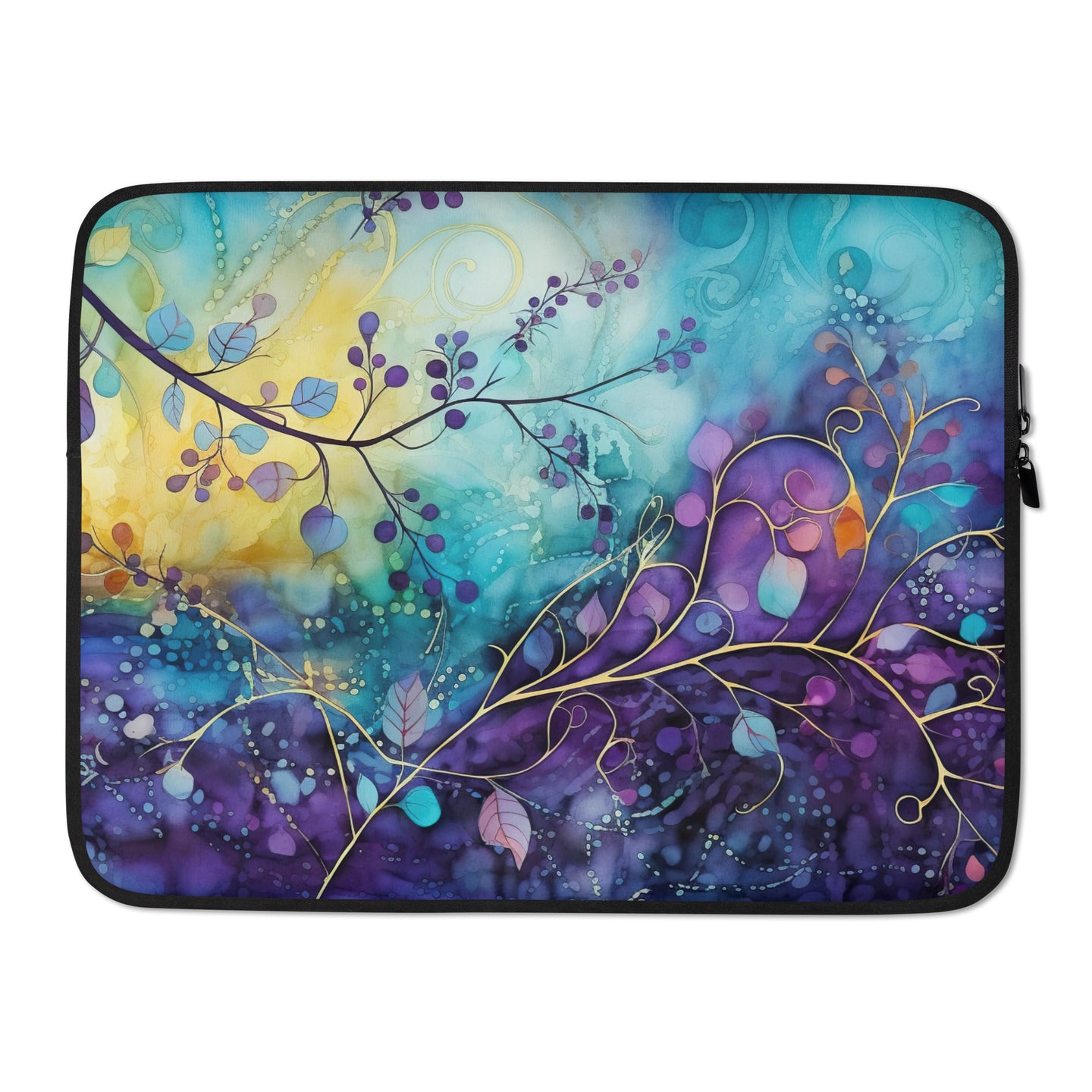 Enchanting Blue Tree Branches Laptop Sleeve